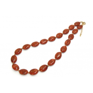 Classic Red Sponge Coral Beaded Necklace